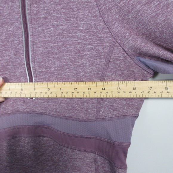 Lululemon Full Tilt 1/2 Zip Pullover Long Sleeve Top Women 8 Purple 358 - Picture 7 of 15